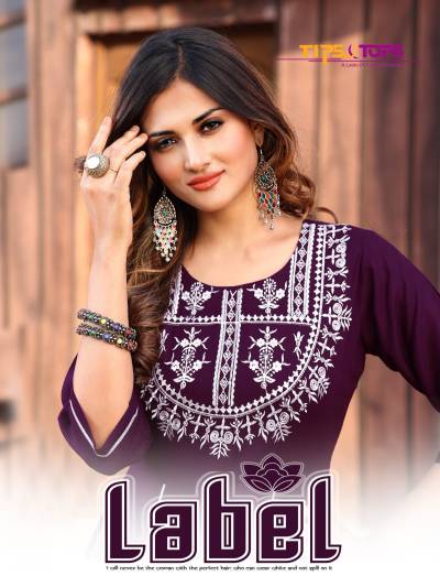 Label Vol 1 By Tips & Tops Fancy Regular Wear Rayon Gown Collection